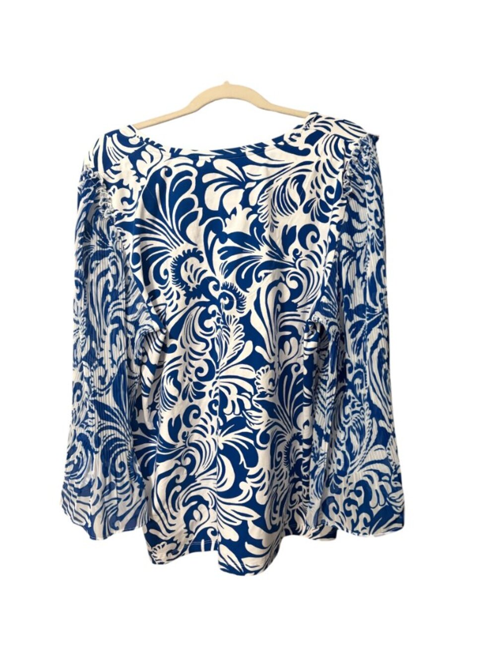 Chico's Bell Sleeve Printed Knit Blouse - Picture 3 of 7
